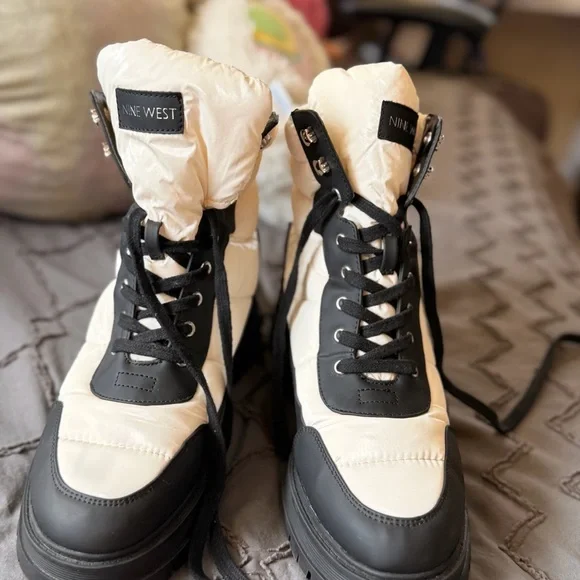 Nine West Monochrome High-Top Sneakers - Picture 9 of 13
